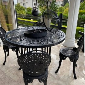 تصویر میز اتشدان گرد 