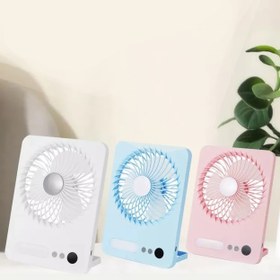 تصویر مینی فن کتابی ال ای دی دار LED book mini fan