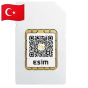 تصویر ای سیم ترکیه - سه گیگ / سی روزه Turkey eSIM (سیم کارت دیجیتال)