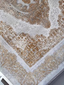 تصویر فرش وینتیج جانت نقره ای 