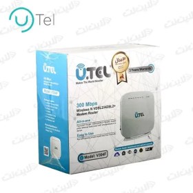 تصویر مودم روتر VDSL2/ADSL2 Plus بی سیم یوتل مدل U.Tel V304F Utel V304F Wireless VDSL2/ADSL2 Plus Modem Router