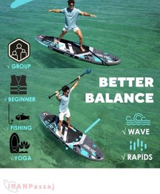تصویر SKATINGER SPORTS PADDLE BOARD - GRAY 