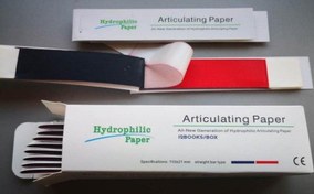 تصویر کاغذ کاربن دو رنگ Articulating paper