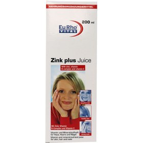 تصویر شربت زینک پلاس یورو ویتال 200 میلی لیتر ZINC plus Juice