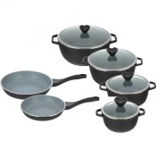 تصویر سرویس قابلمه 10 پارچه عروس مدل کلاسیک خطی 