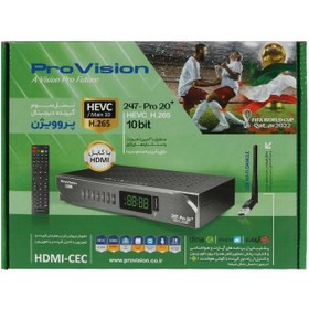 تصویر گیرنده دیجیتال DVB-T پروویژن مدل pro 20 plus- main10 