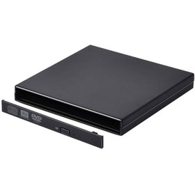 تصویر باکس تبدیل DVD رایتر 9.5mm اینترنال Sata به اکسترنال USB2.0 ا Sata internal 9.5mm to external DVD converter box Sata internal 9.5mm to external DVD converter box