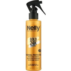 تصویر اسپری محافظ حرارتی مو نلی حاوی طلای 24 عیار Nelly Gold 24K Thermal Protector 200ml