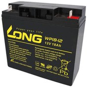 تصویر باتری یو پی اس 12 ولت 18 آمپر ساعت لانگ مدل WP18-12 ا LONG WP18-12 12V 18Ah UPS Battery LONG WP18-12 12V 18Ah UPS Battery