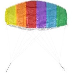 تصویر بادبادک مدل پاراشوت طرح رنگین کمان 