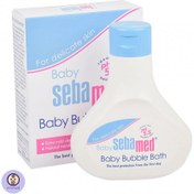 تصویر کف حمام و بدن سبامد مدل Sebamed Baby Bubble Bath Sebamed Baby Bubble Bath 200ml‏