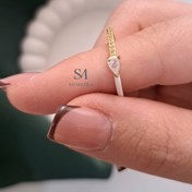 تصویر انگشتر میناکاری ظریف کد ۰۸۹ 