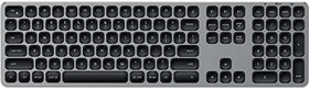 تصویر Satechi Aluminum Bluetooth Keyboard with Numeric Keypad - For M2/ M1 MacBook Pro/Air, M2/ M1 iPad Pro/Air, M2 Mac Mini, iMac M1 (Space Gray) 