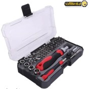تصویر سری پیچ گوشتی جغجغه‌ای ساعتی و سری بکس RH-2717 رونیکس مجموعه 55 عددی Ronix RH-2717 Screwdriver & Box Set 55 PCS