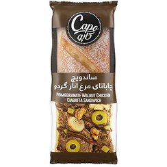تصویر ساندویچ چاباتای مرغ انار گردو 