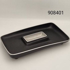 تصویر سینی مزه کوچک آلومینیوم _ هانا مشکی