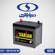 تصویر باتری اتمی خودرو صبا مدل 60 آمپر مناسب سراتو و النترا 