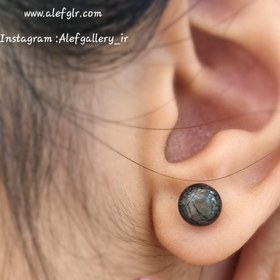 تصویر پرسینگ گوش سنگ رنگی کد 250068 