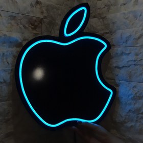 تصویر تابلو LED نئون فلکسی طرح اپل apple نیون فلکسی (تابلو LED موبایل) 