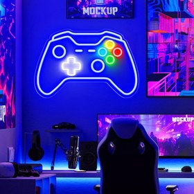 تصویر تابلو نئون گیم نت کد GAME001 