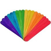 تصویر چوب بستنی رنگی مجموعه 50 عددی 