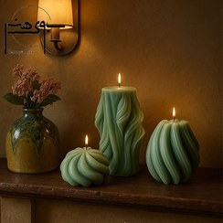 تصویر ست شمع فانتزی سه عددی کد SH0۴۱ 