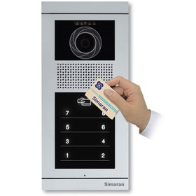 تصویر پنل آیفون تصویری لمسی دو واحدی سیماران مدل VFBT2 
