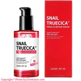 تصویر سرم ترمیم کننده حلزون سیاه سام بای می Some By Mi Snail Truecica Miracle Repair Serum 50ml