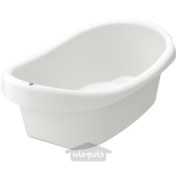 تصویر حمام نوزاد سفید سبز ایکیا مدل IKEA LÄTTSAM ا IKEA LÄTTSAM baby bath white green IKEA LÄTTSAM baby bath white green