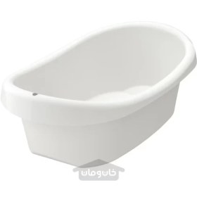 تصویر حمام نوزاد سفید سبز ایکیا مدل IKEA LÄTTSAM IKEA LÄTTSAM baby bath white green