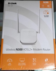 تصویر مودم خط ثابت دی لینک D-link مدل N300 Modem D_link N300