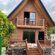 تصویر نرده چوب پلاست تراس مدل سالید (solid)- یک متر مربع 