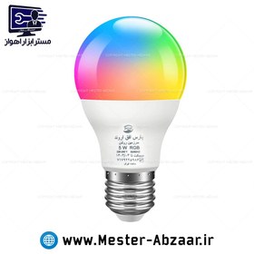 تصویر لامپ LED حبابی 5 وات رنگی با گارانتی یک سال پارس افق اروند مدل LED 5W RGB 