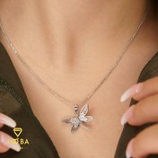 تصویر نیم ست سنجاقک نقره ای ژوپینگ کد 1181201328 