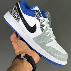 تصویر نایک ایر جردن وان لو ترو بلو NIKE AIR JORDAN 1 LOW TRUE BLUE