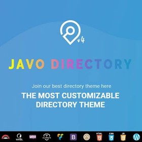 تصویر قالب وردپرس دایرکتوری جاوو | Javo Directory 