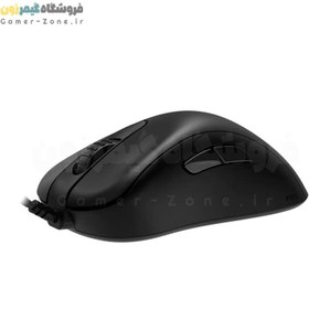 تصویر BenQ Zowie EC3 C Ergonomic Gaming Mouse Professional Esports Performance Lighter Weight Driverless Paracord Cable 24 Step Scroll Wheel Matte Black Small Size 