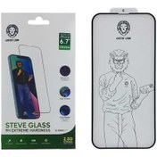 تصویر محافظ صفحه نمایش گرین لاین مدل Steve Clear مناسب برای گوشی موبایل اپل iPhone 13 Pro Max- 14 Plus Green Lion 9H Steve Clear Full Screen Protector For Apple iPhone 13 Pro Max- 14 Plus