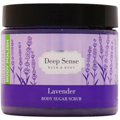 تصویر ژل اسکراب شکری بدن لوندر دیپ سنس حجم 400 میلی لیتر Deep Sense Lavender Body Sugar Scrub 400ml