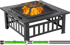 تصویر آتشدان فلزی کلاسیک 