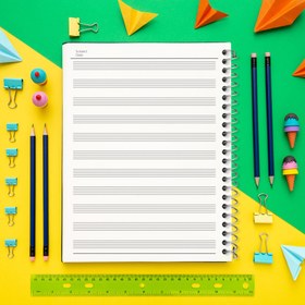 تصویر دفتر نت موسیقی 50 برگ خندالو طرح انیمه دفترچه مرگ (Death Note) 