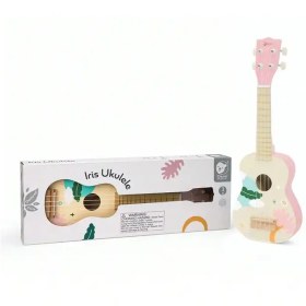 تصویر اسباب بازی گیتار چوبی صورتی کلاسیک ورلد Iris Ukulele classic world کد 40563 