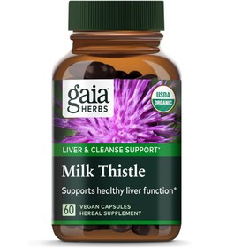 تصویر کپسول گیاه خار مریم Gaia Herbs - بسته ۶۰ عددی 