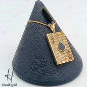 تصویر مدال طلا نگین دار پاسور 