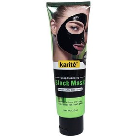 تصویر بلک ماسک صورت ذغال و بامبو کاریته Karite Karite Black Mask