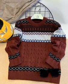 تصویر پلیور ژاکارد کد 8302 