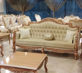 تصویر مبل کلاسیک مدل گندمی 