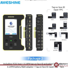 تصویر پروگرامر باتری و فیس آیدی AWESHINE مدل FC01 همراه فلت باتری و فیس آیدی 