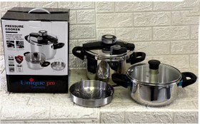 تصویر زود پز ۴+۶لیتری یونیک پرو 