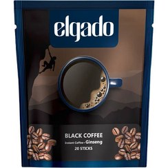 تصویر بلک کافی( قهوه تلخ)حاوی جینسینگ Elgado black coffee